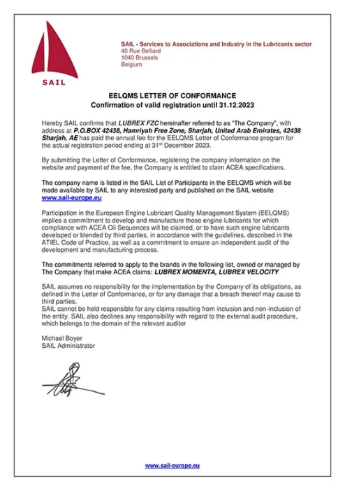 LUBREX-FZC-Conf-2023
